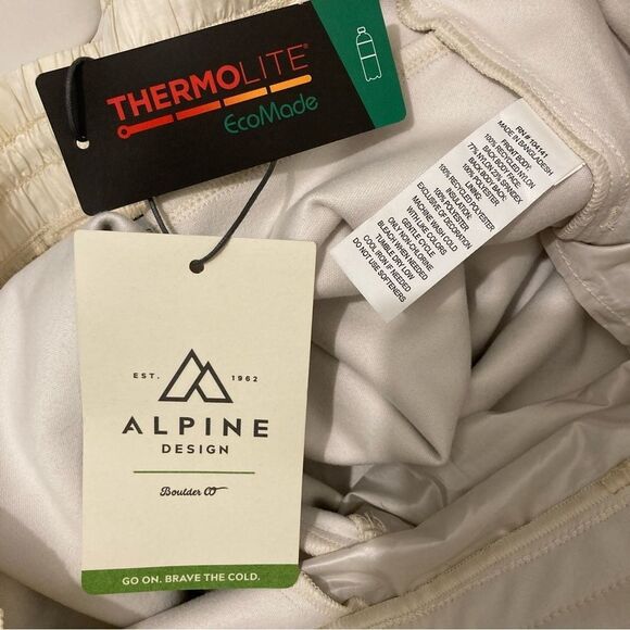 Alpine Design Drift Quilted Pants Cloud White Women’s XXL Thermolite NWT - Picture 8 of 9